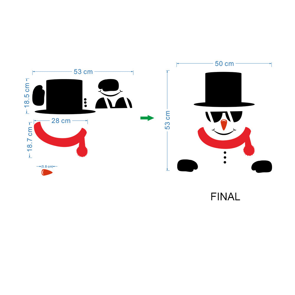 Christmas Snowman Sticker