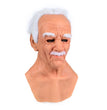 Halloween Granny Mask Latex Headgear Wig Mask