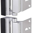 2 Pack Door Reinforcement Locks with 8 Screws, Home Security Door Lock for Toddler, Childproof Door Lock Night Lock Withstand 800 Lbs Silver