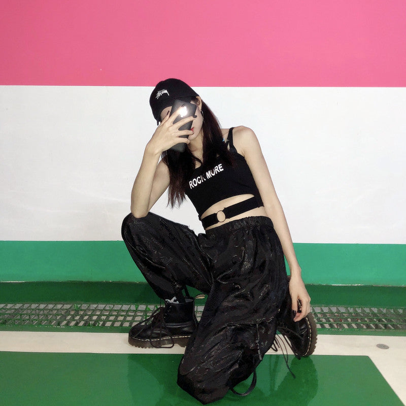 Loose Fitting High Waisted Couple Wide Leg Pants