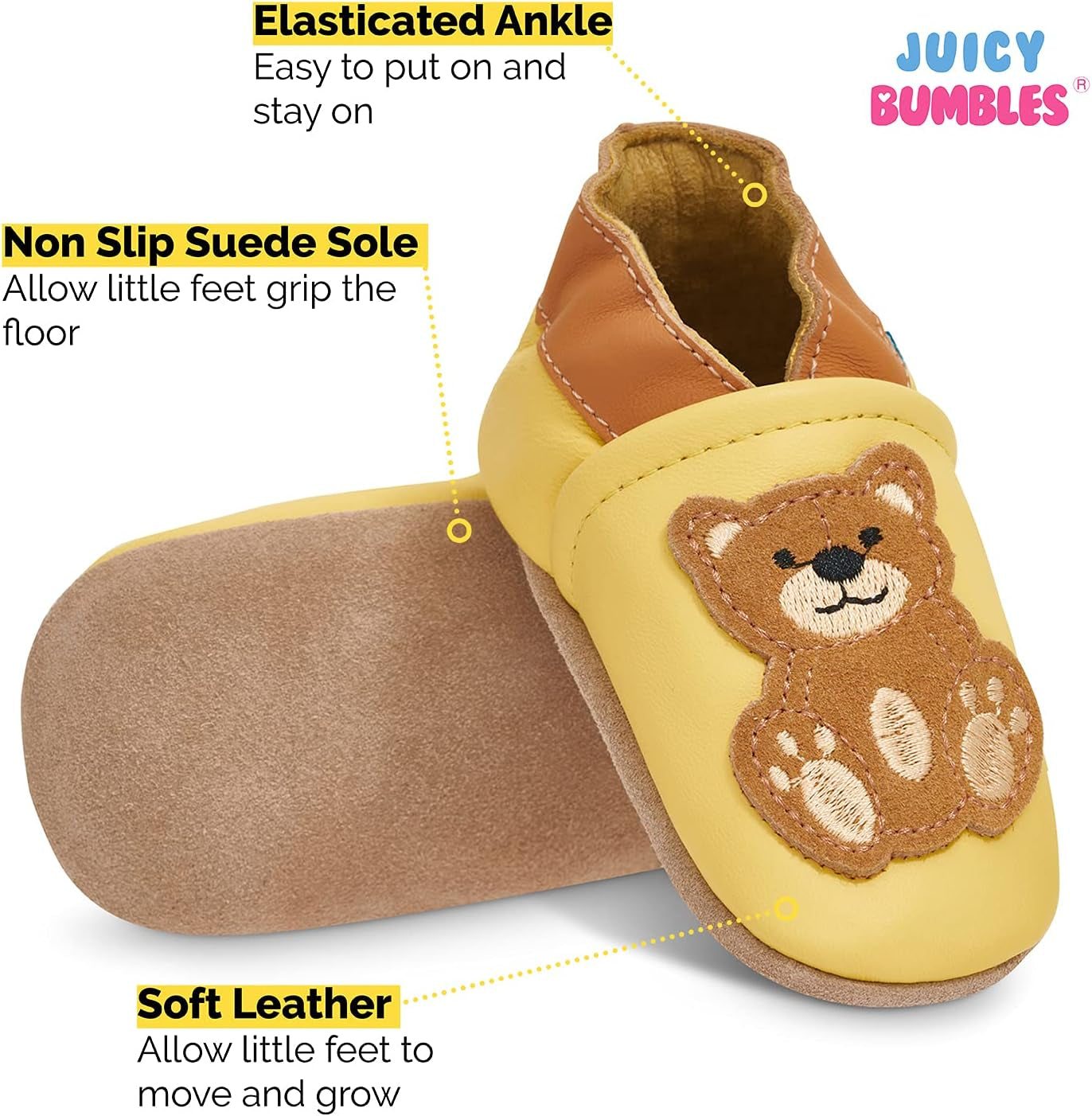 Baby Shoes - Teddy Bear - 12-18 Months