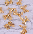 6cm Red Simple Small Flocking Christmas Bow
