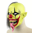 Horror Green Face Clown Halloween Christmas Latex Mask Headgear