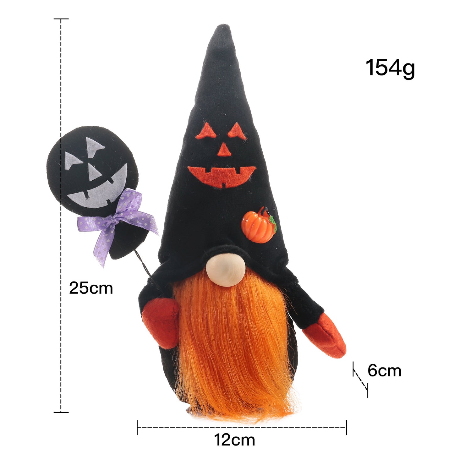 Halloween Black Faceless Doll Couple Rudolph Doll Window Table Decoration