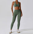Printed Nude Feel Yoga Suit Floral Quick-drying Running Sports Workout Clothes