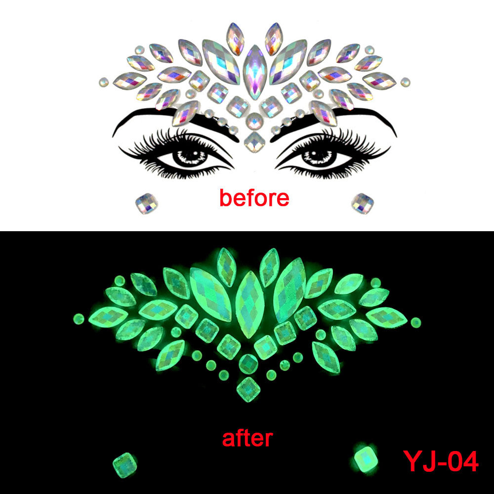 Halloween Ghost Face Crystal Diamond Sticker Diamond Luminous