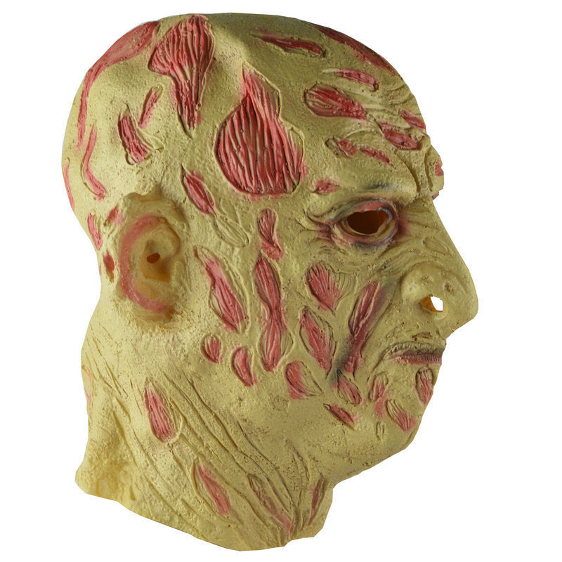 Halloween scary scar face hooded ghost