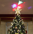 Christmas Tree Top Light Star Snowflake Shape LED Laser Projector Lights Christmas Tree Ornament