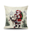 Christmas linen pillowcase