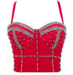 Denim Beaded Tube Top Body Sculpting Costumes