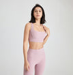 Back U Collar Shockproof Sports Underwear Naked Women Sense Vest Push-up Yoga Clothes Bra