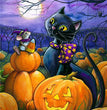 Painting Halloween Full Square Diamond Cartoon Embroidery Cross Stitch Kit