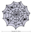 Halloween lace fireplace cloth