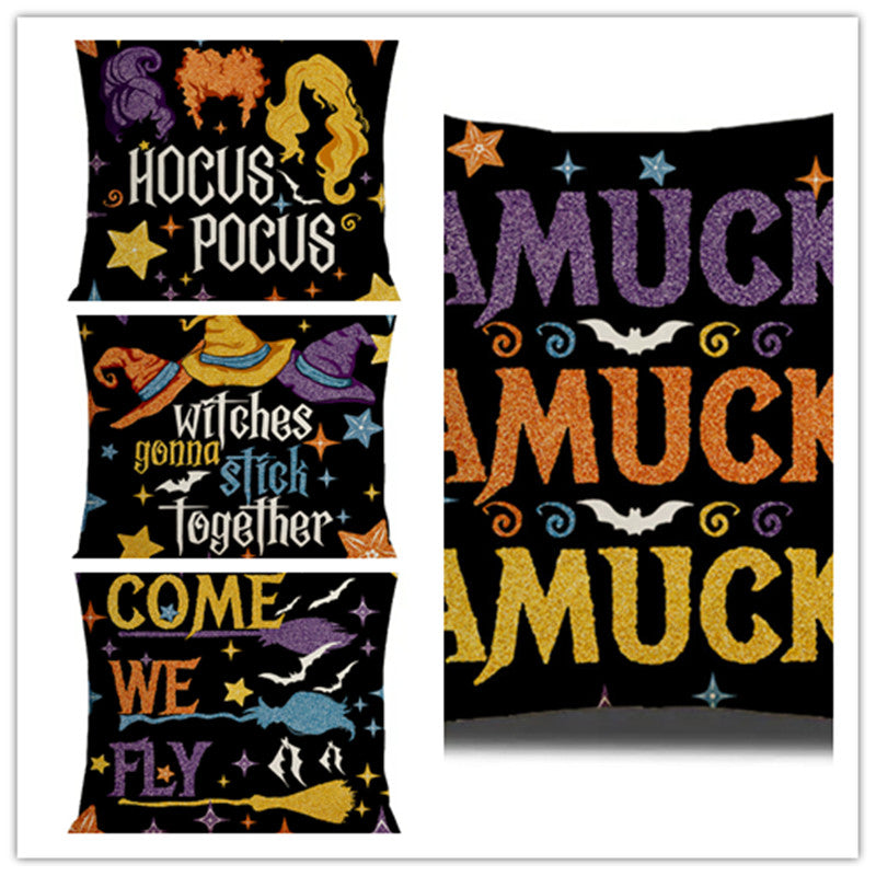 Halloween Printed Home Decoration Sofa Cushion Pillow Cover