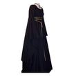 Halloween Long Sleeve Round Collar Belt Irregular Ladies Dress Halloween Witch Costume