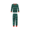 Christmas Print Contrast Color Parent-child Home Service Suit