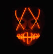 Halloween Horror Slit Mouth And Crosseye LED Plastic Glowing Mask