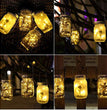 Solar Mason Jar Fairy Light Halloween Frosted Bottle