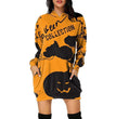 Women's Halloween Loose Long Sleeve Sweatshirt Dress
