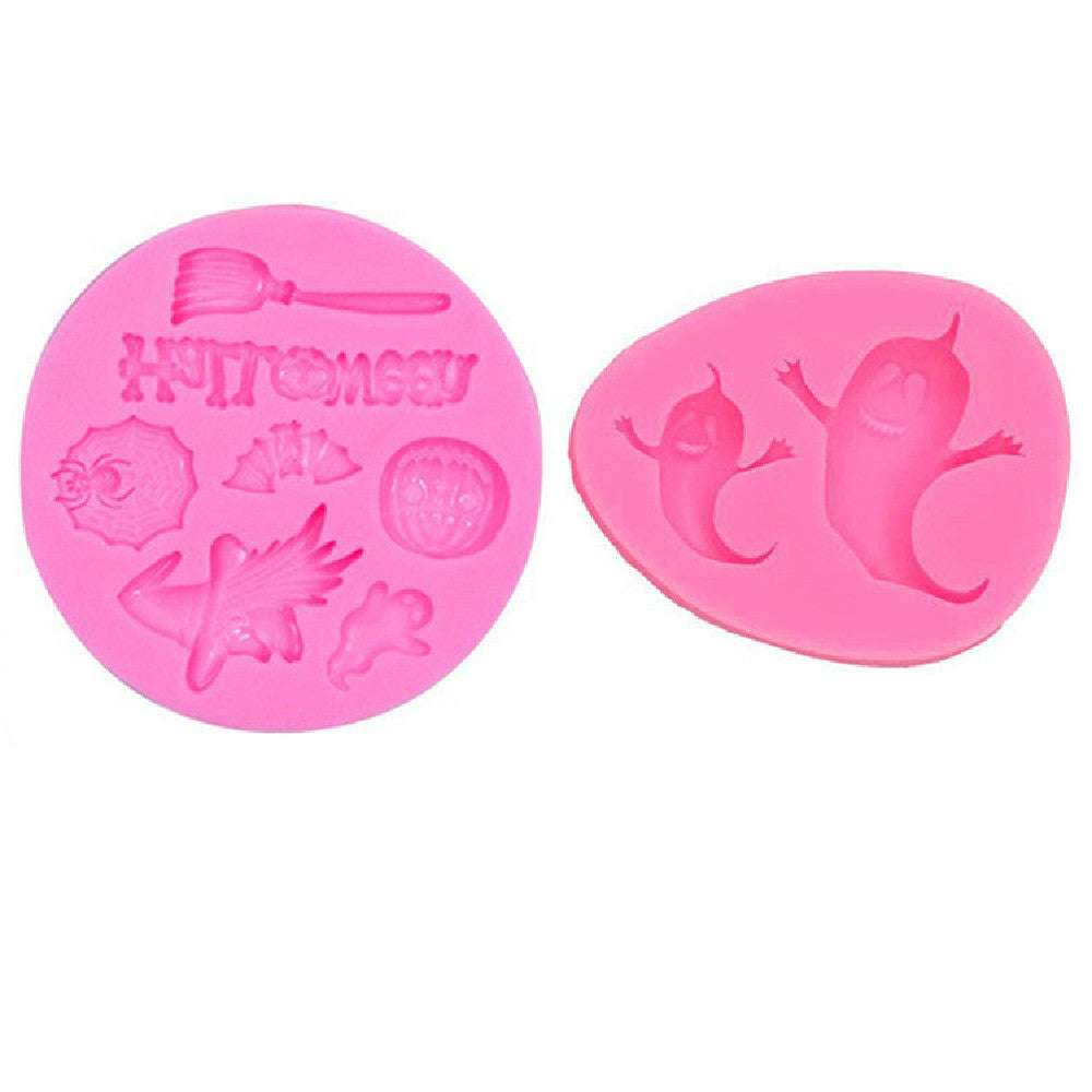 Halloween Spider Web Pumpkin Bat Cake Decoration Mold