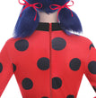 Kids Ladybug Costume Dress Up Cosplay Black Spot Red Jumpsuit 5Pcs Sets For Halloween Carnival Masquerade Fantasy