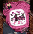Cross-border Women's European And American Breast Day Halloween Printed Knit T-shirt Ladies Top