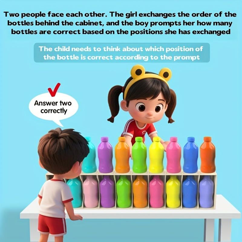 Colorful Guessing Bottle Matching Toy for Kids - Interactive Memory Development Parent-Child Game - Durable Board Game for Boys Girls - Perfect Birthday Festival Gift