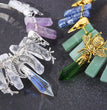 Natural Crystal Halloween Crown Hair Clasp