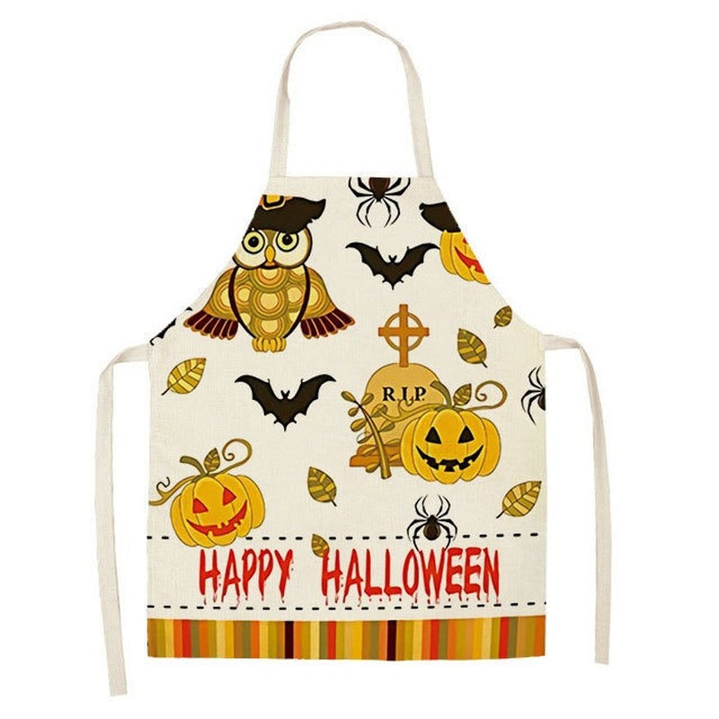 New Hot Sale Halloween Cotton And Linen Apron