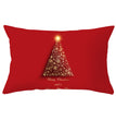 Christmas peach leather pillowcase
