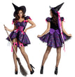 Spider Web Witch Clothes Halloween Magic Wizard Cos Costume