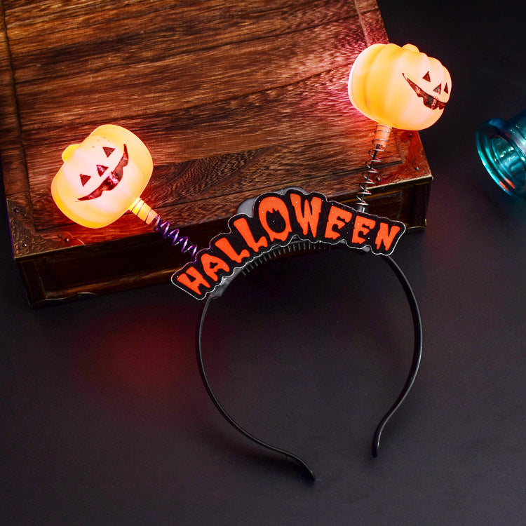 Halloween props gift glowing ring pumpkin lantern