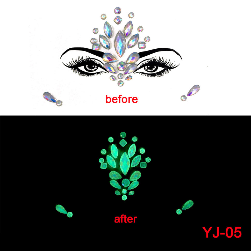 Halloween Ghost Face Crystal Diamond Sticker Diamond Luminous