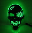 Scar One-eyed Pirate Mask Bloody Horror Cold Light Halloween Mask Led Glowing Mask