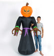 Halloween pumpkin black cat witch cartoon inflatable model
