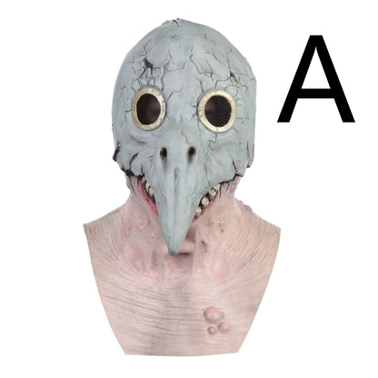 Natural Latex Full Head Mask Punk Style Halloween Cosplay