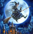Painting Halloween Full Square Diamond Cartoon Embroidery Cross Stitch Kit