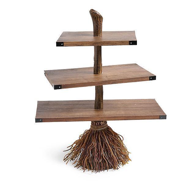 Halloween Broom Table Tree Root Decoration New Product Resin Handicraft Decoration