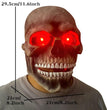 Halloween Skull Movable Mouth Latex Mask Halloween Kills Mask Cosplay Scary Killer Full Face Helmet Halloween Party Costume Prop