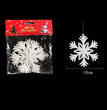 Plastic White Snowflake String Window Christmas Party Place Pendant