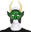Halloween Mask Male Horn Evil Face Ghost Head