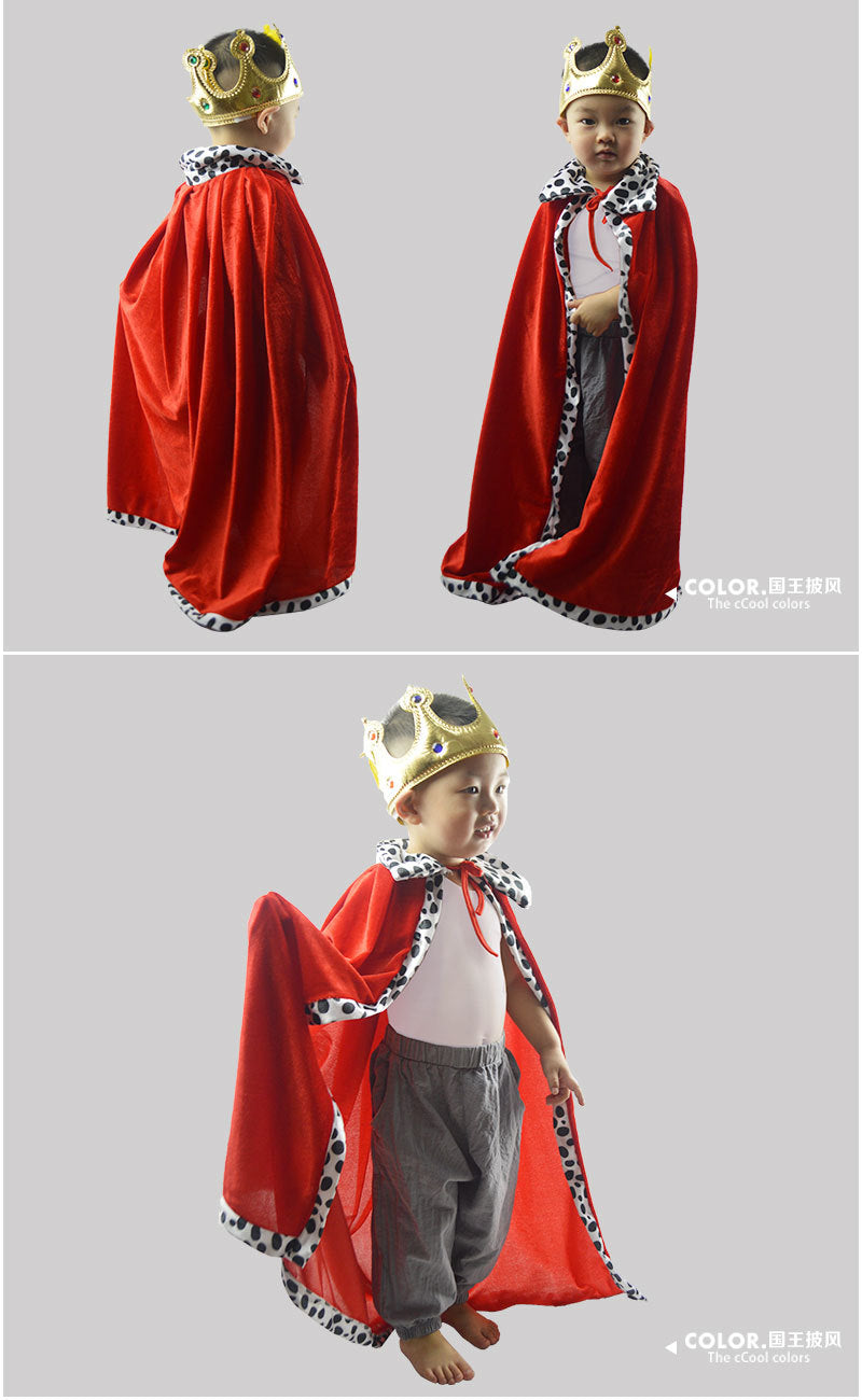Halloween Children's King Performance Children's Prince Cloak
