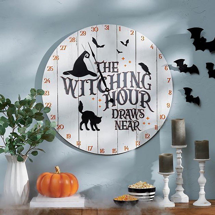Halloween Countdown Clock Wooden Countdown Watch
