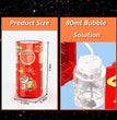 Fireworks Bubble Machine With 80ml Bubble Solution, Portable Automatic Bubble Machine With Lights And Closeable Music, Bubble Maker Toys For Kids Outside Activities Parties Wedding Christmas