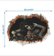 Halloween Decoration 3d See Fear Broken Bloody Ghost Sticker Halloween Party Decoration DIY ZM