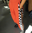 Pantalon Femme Side Checkerboard Zipper Sweatpants