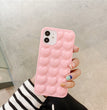 Peach Heart Phone Case Silicone Lanyard Protective Cover