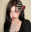 Dark Halloween Women Dress Up Cute Skull Barrettes Ornament