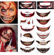 New Product Halloween Mouth Tattoo Sticker Scary Lip DIY Decoration