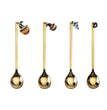 Halloween Style Pendant Stainless Steel Coffee  Creative Pumpkin Spoon